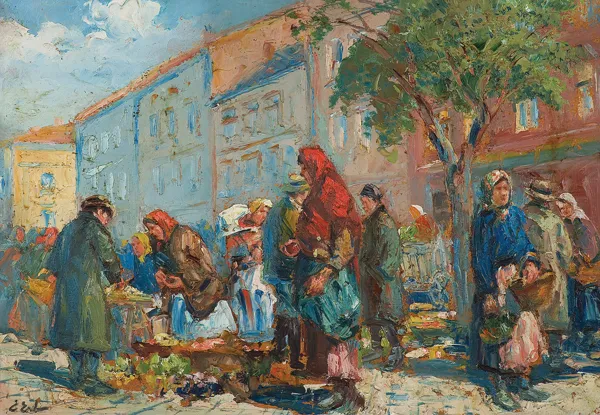 Erno Erb, SCENA LWOWSKA. NA TARGU WE LWOWIE