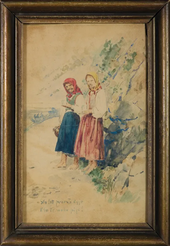 Antoni Kozakiewicz, PRZY STULETNIM ŹRÓDLE W SZCZAWNICY, sierpień 1909