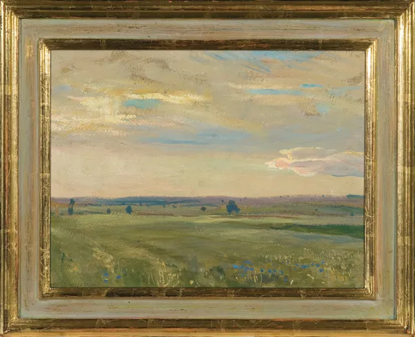 Jan Stanisławski, PEJZAŻ - ŁĄKA, ok. 1900