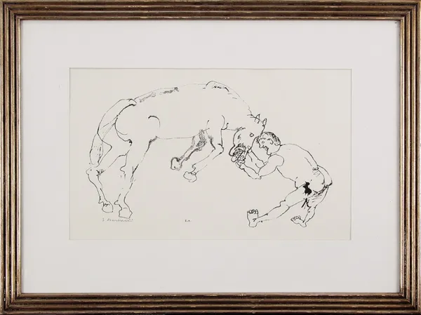 Eugeniusz Markowski, Walka z koniem