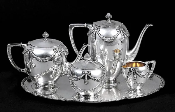 Autor nierozpoznany, KOMPLET DO KAWY I HERBATY, koniec XIX w.