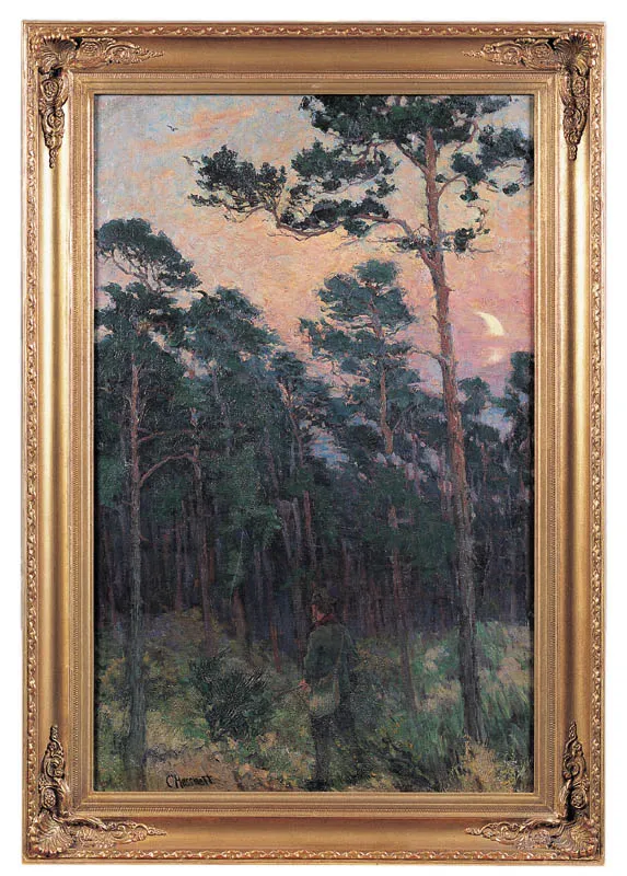 Carl Hessmert, Wieczór w Lesie, ok. 1900