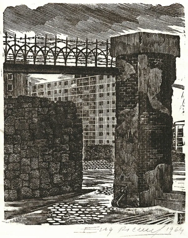 Eugeniusz Pichell, Pawiak, z teki Warszawa, 1964