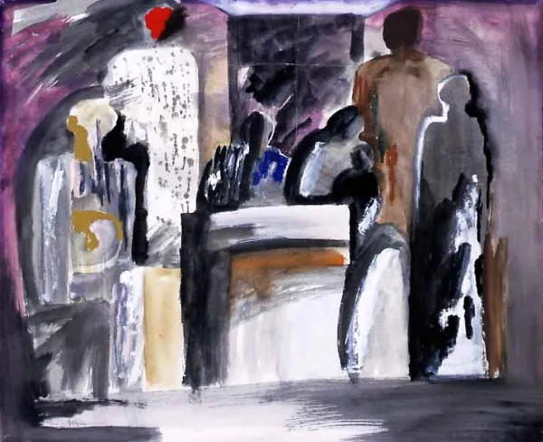 Stanisław Rodziński, Postaci we wnętrzu, 1964