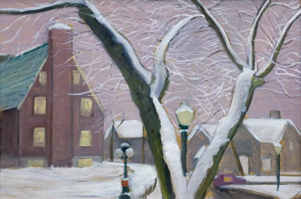 Rafał Malczewski, ZIMA W MIEŚCIE, ok. 1950