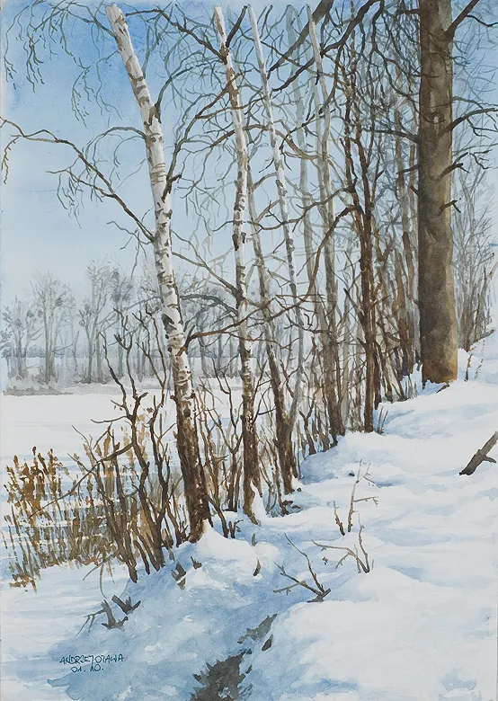 Andrzej Otawa, Pejzaż zimowy, 2010