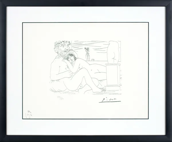 Pablo Picasso, Rzeźbiarz i modelka, 1933/1973