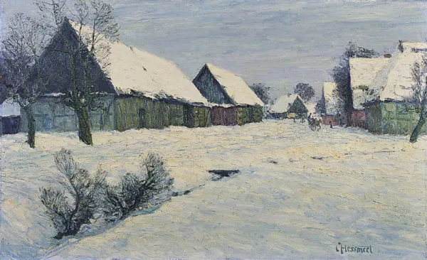 Carl Hessmert, WIEŚ W ŚNIEGU, po 1910