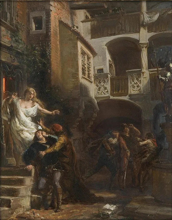 Jan Matejko, NOCNE PRZYGODY JANA OLBRACHTA Z KALLIMACHEM, 1881