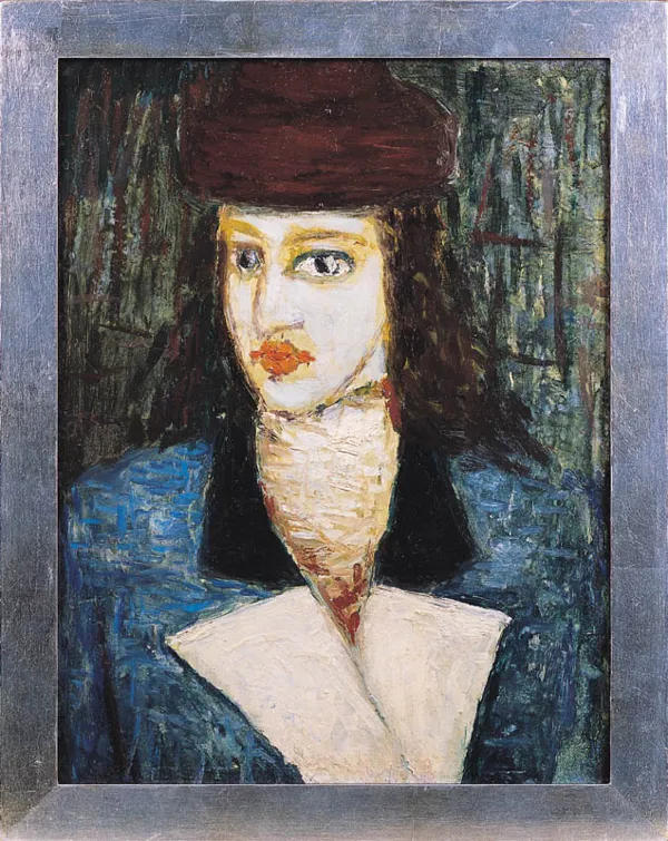 Jerzy Nowosielski, PORTRET KOBIETY, ok. 1945               