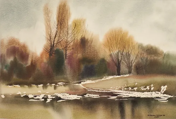 Roman Orłow, Pejzaż jesienny, 1980