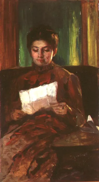 Leon Wyczółkowski, Czytająca list