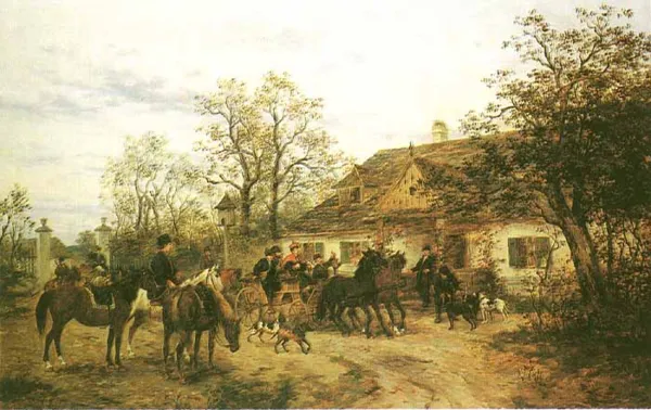 Ludwik Gędłek, Powrót z polowania