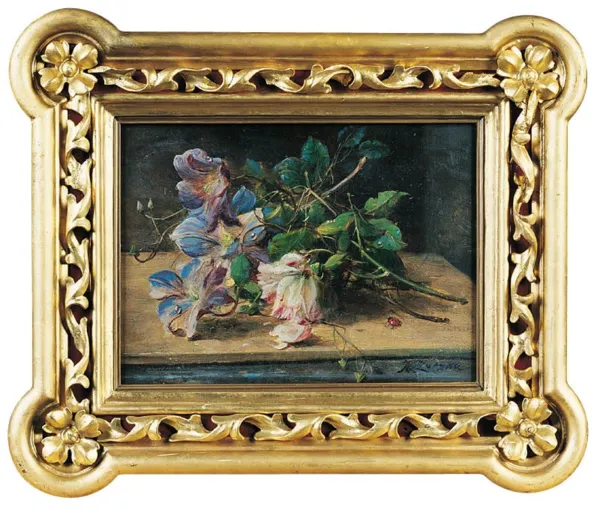 Hans Zatzka, 17. Kwiaty i biedronka, ok. 1900