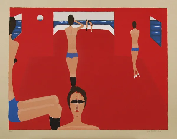 Jerzy Nowosielski, Kobiety na plaży, 1997