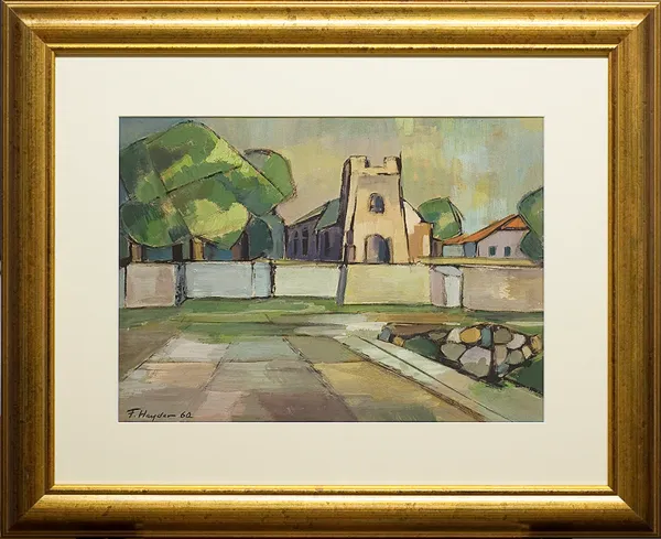 Fryderyk Antoni Hayder, Pejzaż miejski, 1960