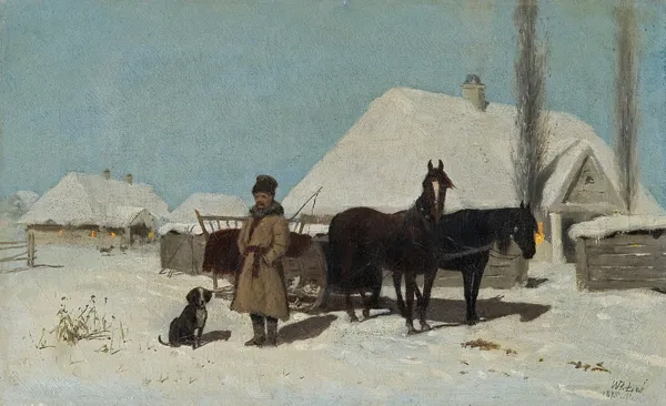 Włodzimierz Łoś, PRZED DWORKIEM, 1875 