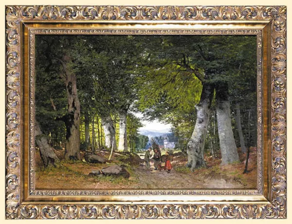 Max Hoenow, W BUKOWYM LESIE, ok. 1890