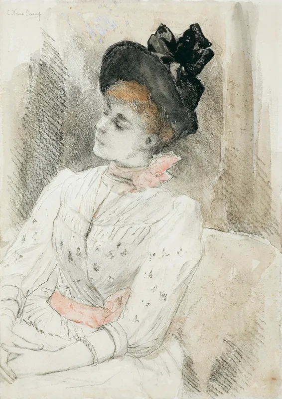 Camille Camp van, DAMA W CZARNYM KAPELUSZU