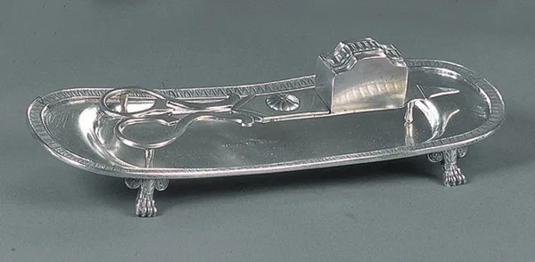 Autor nierozpoznany, Nożyczki do objaśniania świec z tacką, 1831