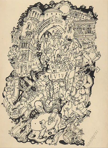 Adam Podhorecki, Wjazd do miasta