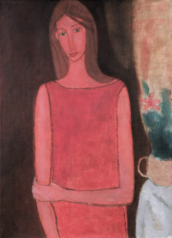 Roman Zakrzewski, Dziewczyna w czerwonej sukience, 1989