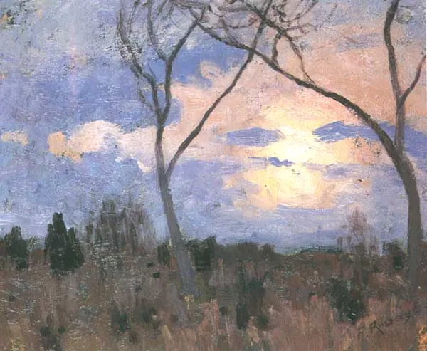 Ferdynand Ruszczyc, Studium pejzażowe - bezlistne drzewa