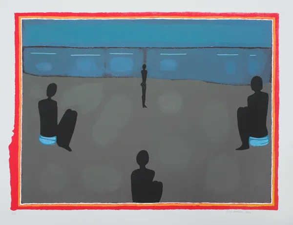 Jerzy Nowosielski, Plaża tybetańska, 1998