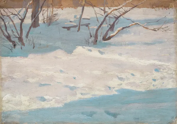 Ferdynand Ruszczyc, OGRÓD W ŚNIEGU, 1894