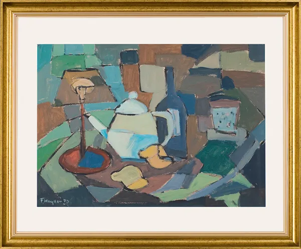 Fryderyk Antoni Hayder, Martwa natura z lampą i imbrykiem, 1970