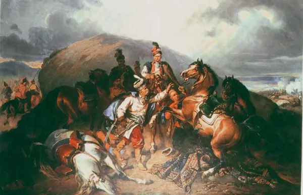 Józef Brodowski, Na polu bitwy