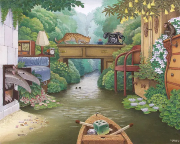 Jacek Yerka, Kieszonkowa dżungla - Pokój, 2003