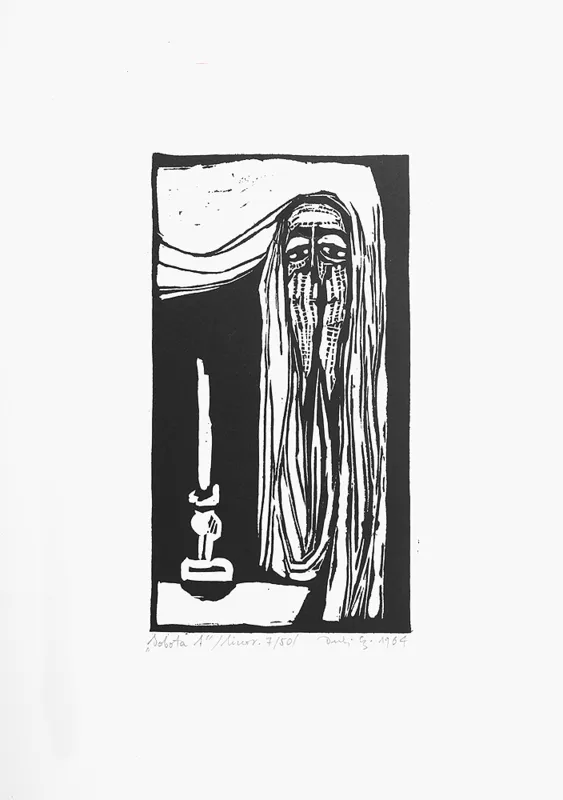 Jerzy Duda Gracz, Sobota 1, z cyklu Judaica, 1964