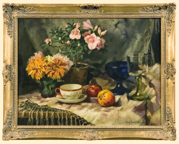 NN NN, MARTWA NATURA Z KWIATAMI