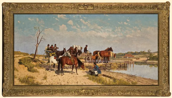 Włodzimierz Łoś, W OCZEKIWANIU NA PROM, 1885