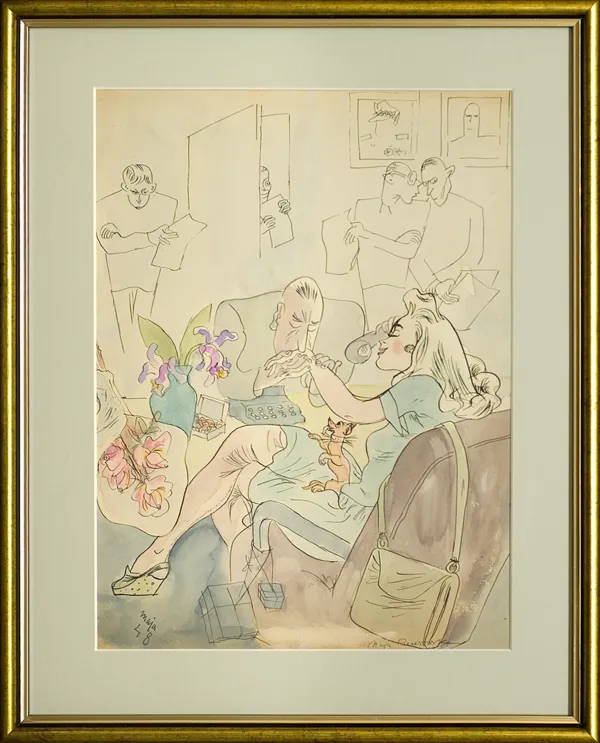 Maja (Maria) Berezowska, Zaloty, 1948