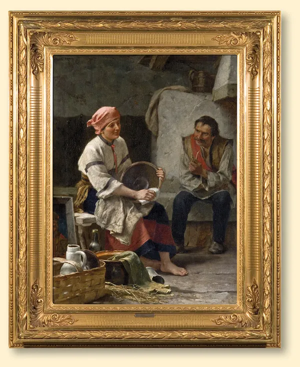 Juliusz Zuber, W HUCULSKIEJ CHACIE, 1890