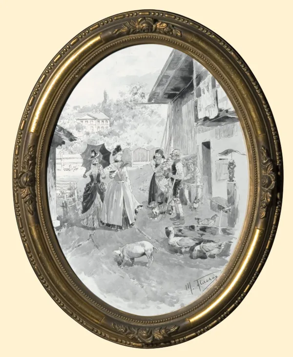 Max Flashar, WIZYTA NA WSI, 1886