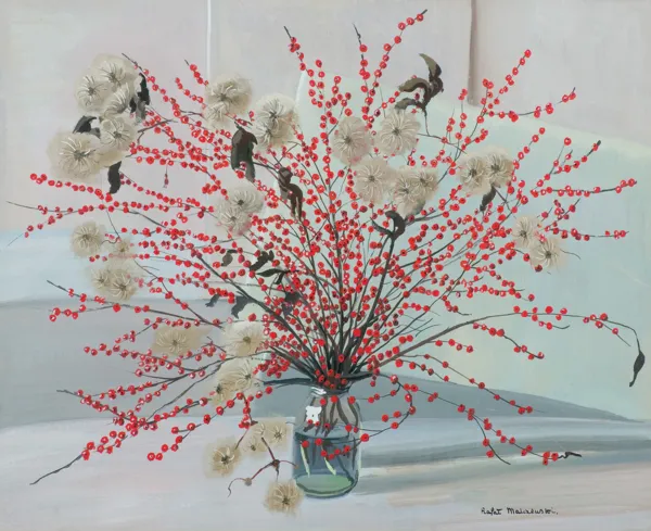 Rafał Malczewski, GAŁĄZKI W WAZONIE, ok. 1950