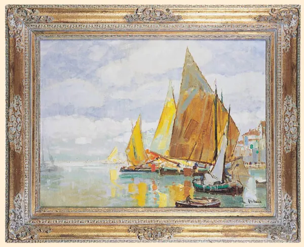 Otto Hamel, ŁODZIE RYBACKIE NA LAGUNIE WENECKIEJ