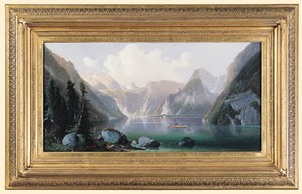 Ferdynand Lepié, PEJZAŻ ZNAD KÖNIGSEE, ok. 1870