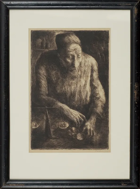 Otto Axer, Żyd liczący pieniądze, 1930