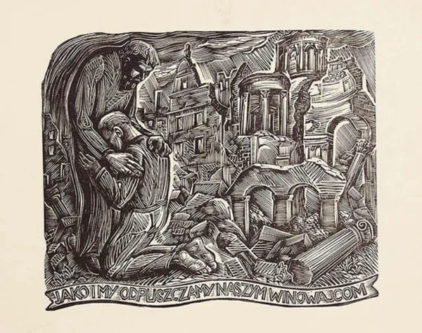 Krystyna Wróblewska, Ilustracja do Ojcze Nasz, 1950