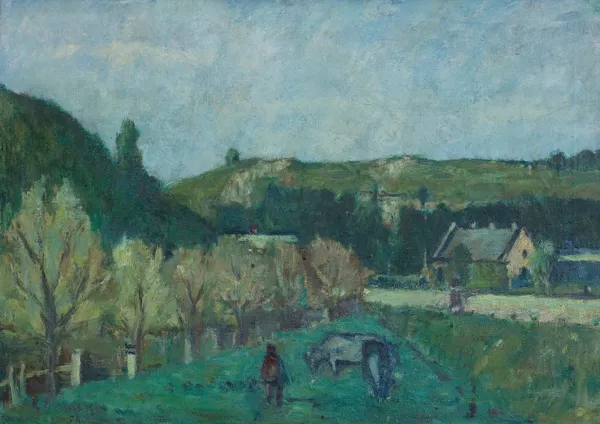 Rajmund Ziemski, PEJZAŻ Z KROWĄ, 1954