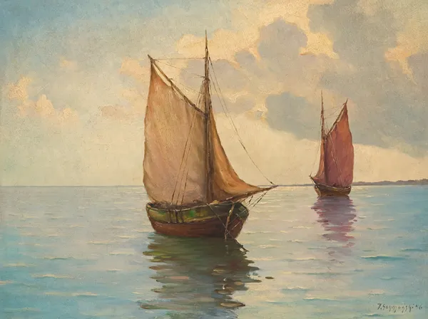 Jerzy Szymański, ŁODZIE ŻAGLOWE NA MORZU