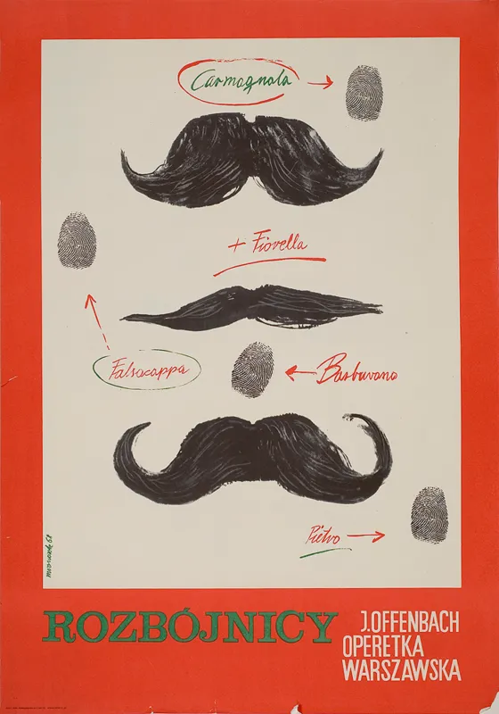 Józef  Mroszczak, Plakat do Rozbójników J. Offenbacha 1968