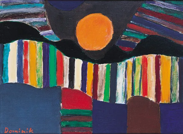 Tadeusz Dominik, KOMPOZYCJA ZE SŁOŃCEM, 1970 – 1980