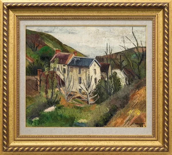Louis  Neillot, PEJZAŻ Z DOMEM W DOLINIE, 1925