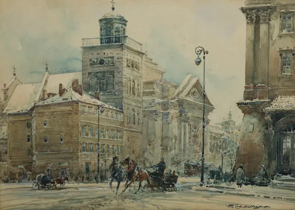 Władysław Chmieliński (Stachowicz), KRAKOWSKIE PRZEDMIEŚCIE OD STRONY PLACU ZAMKOWEGO