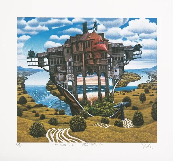 Jacek Yerka, Rozcinacz pejzażu, 1999